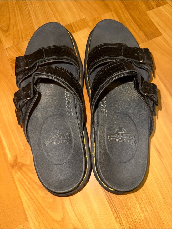 Dr. Martens Other - Dr. Martens Black Leather Slide Sandals